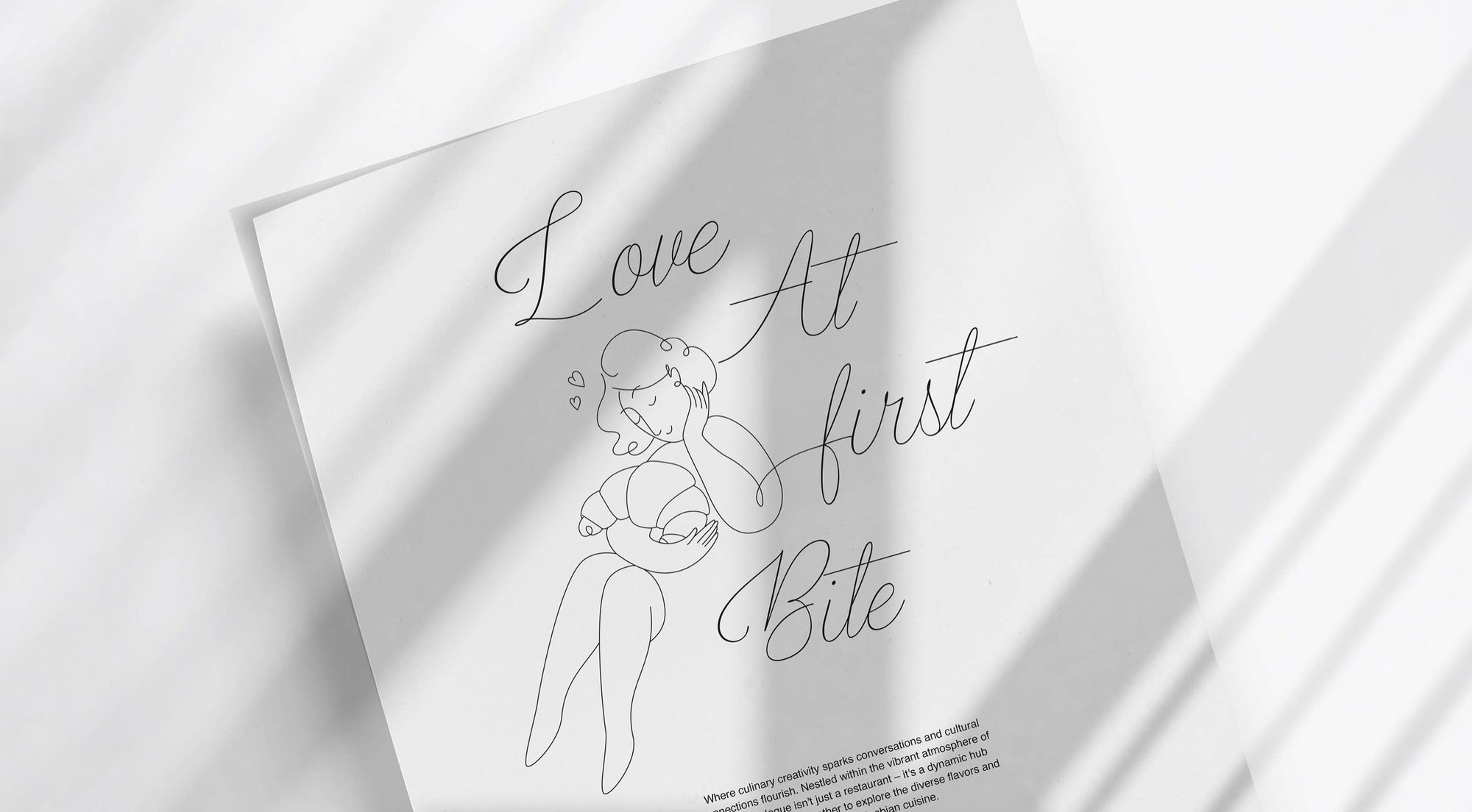 “Love at first bite” — a Dialogue script and line illustration