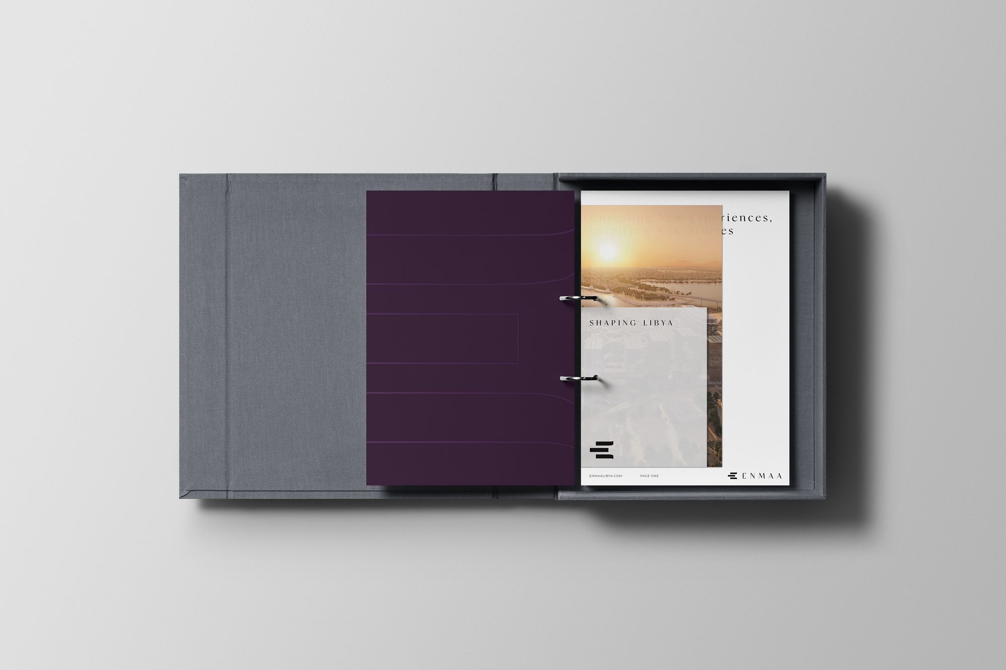 The Enmaa binder and brochure set