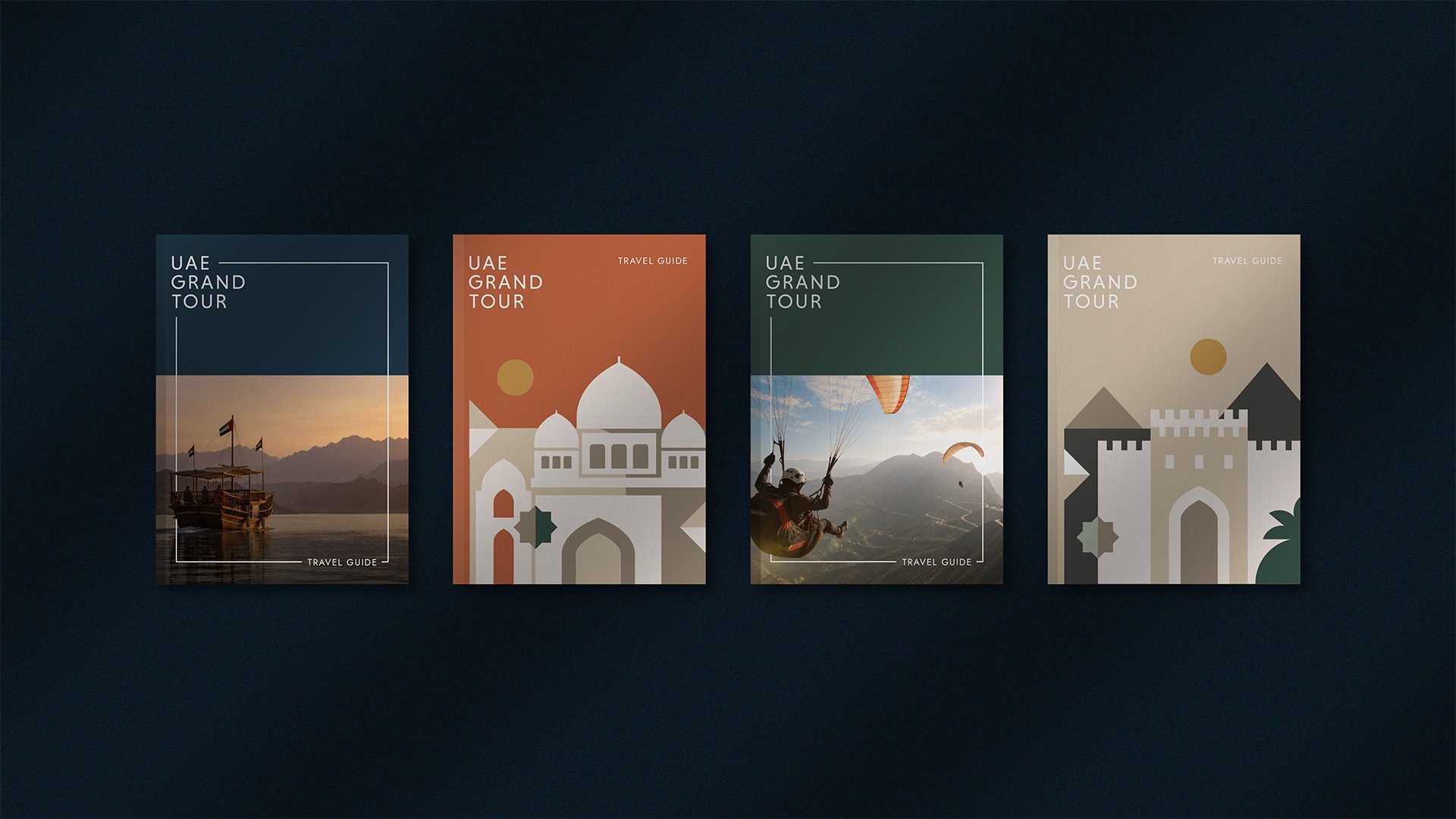 UAE Grand Tour travel guides — a cover for each kind of journey